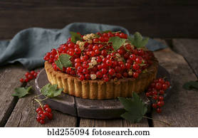 cima, de, bagas, bolo