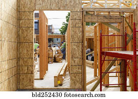 Distant volunteers building house