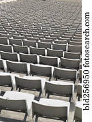 vazio, cadeiras, em, estádio