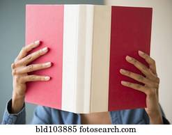 Cape Verdean woman reading a book