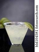 Margarita with salt and lime