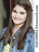 Smiling Caucasian girl