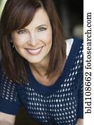 Smiling Caucasian woman