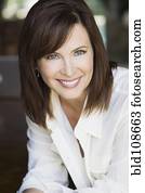 Smiling Caucasian woman