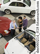 par, comprando, um, car