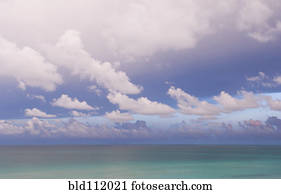 Clouds over tropical water
