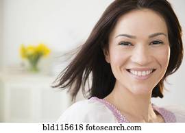 Caucasian woman smiling