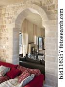 Arched Window in a Living Room