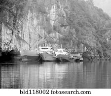 barcos, deduziu, por, um, penhasco