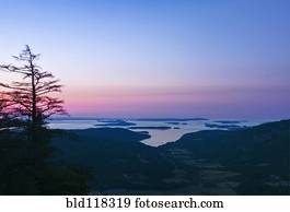 canadense, golfo, ilhas, em, alvorada