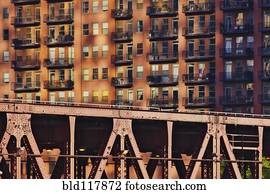 Chicago Transit Rail System Bridge