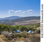 enterro, caverna, em, galilee