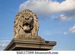 leão, estátua