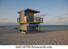Lifeguard Hut on the Beach