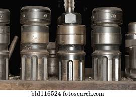 metal, fabricando, partes