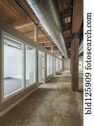 Empty office space under construction