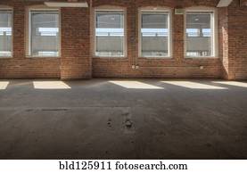 Empty office space under construction