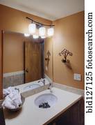 banheiro, em, salão beleza