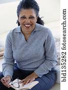 Senior woman reading