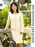 Senior woman smiling outdoors Senior woman smiling outdoors