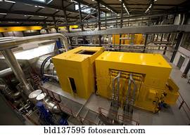 maquinaria, em, planta poder