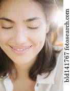 Hispanic woman smiling