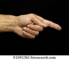 Close-up of male hand pointing with index finger Close-up of male hand pointing with index finger