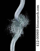 Wave pattern forming from water