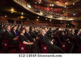 Audience watching performance in theater