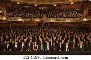 Audience watching performance in theater
