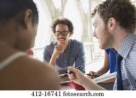 Creative business people in meeting