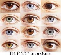 Extreme close up of digital composite of eyes