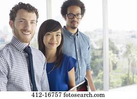 Portrait of confident business people