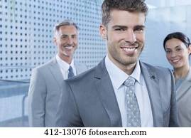 Portrait of confident business people