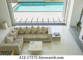 Sunny modern living room