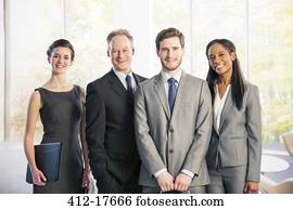 Portrait of confident business people