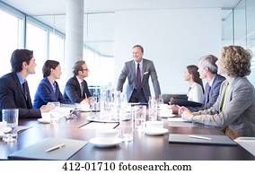 Business people talking in meeting Business people talking in meeting