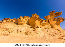 Bolnuevo Mazarron eroded sandstones Murcia