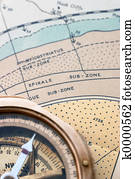 Geol map and compass