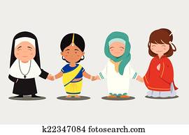 Multi ethnic people Multi ethnic people