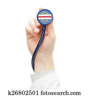 Stethoscope with flag series - Cape Verde