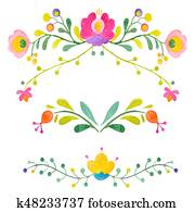 Watercolor abstract vector flowers Watercolor abstract vector flowers