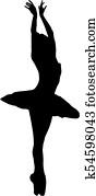 Ballet silhouette Ballet silhouette