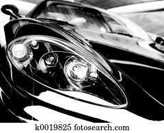 Black sport car Black sport car