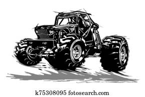 Cartoon Monster Truck Cartoon Monster Truck