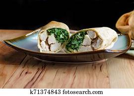 Chicken Caesar Wrap Sandwich