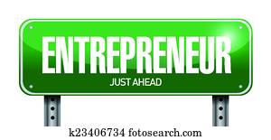 entrepreneur sign illustration entrepreneur sign illustration