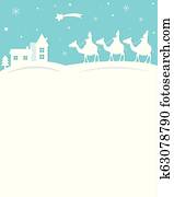 lettre, à, les, trois hommes sages