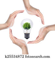 menschliche hände, machen kreises, weiß, hintergrund