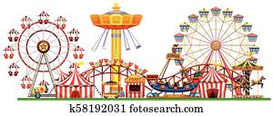 A Panorama of Fun Fair A Panorama of Fun Fair